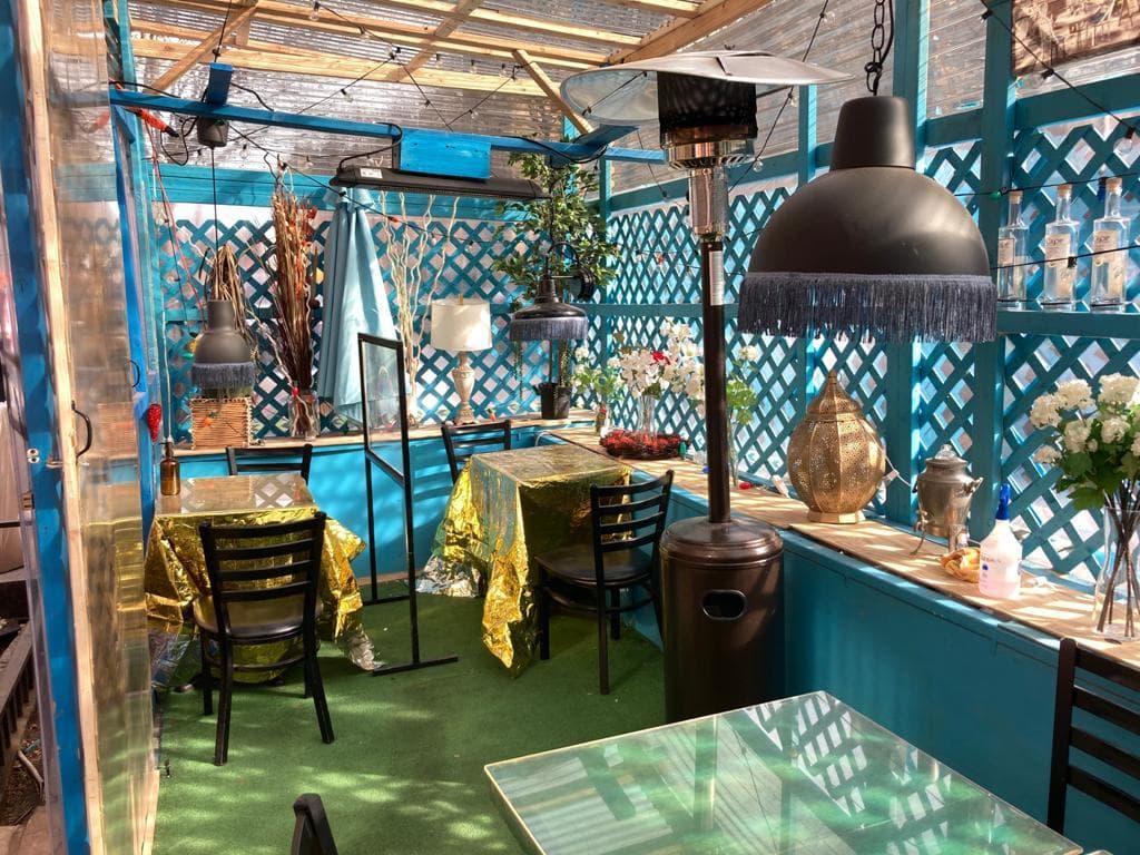 Caravan of Dreams outdoor patio